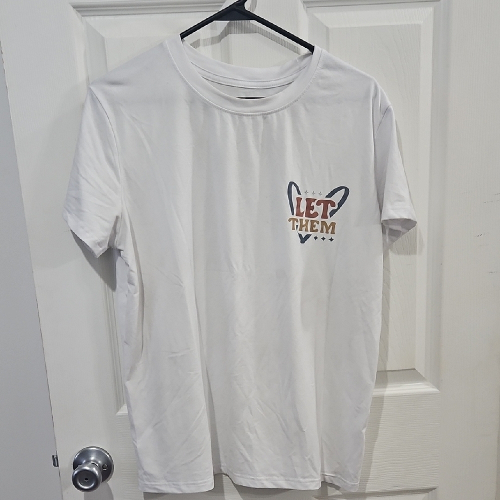 Bundle Sale | Shein White Graphic Women's T-Shirt Let Them Size Xlarge